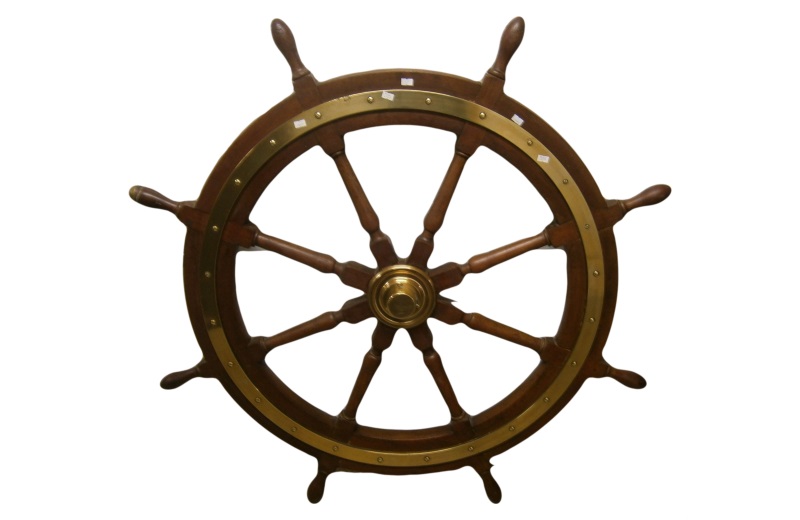 ships wheel from ss egypt