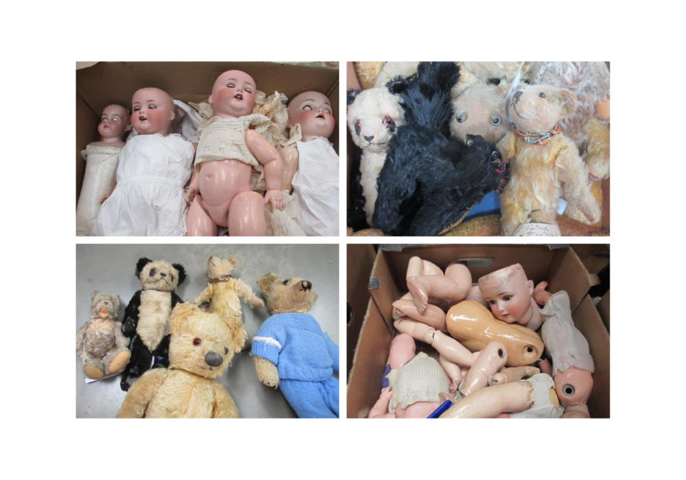 dolls teddy collages