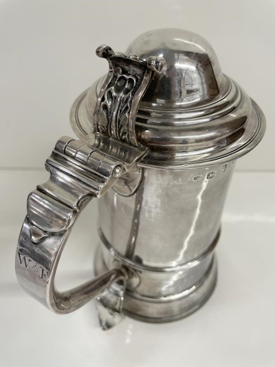 Rare Silver Quart Tankard