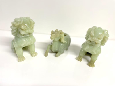 Oriental Jade & Soap Stone items 