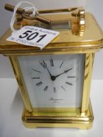 A good quality mid 20th century brass repeating carriage clock by Rapport, London, in good working order